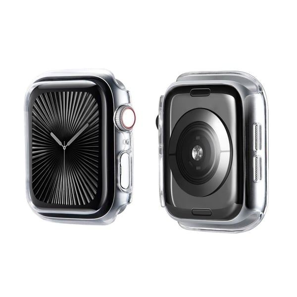 Apple Watch Series 10 46 mm ENKAY HAT PRINCE Ensfarget PC-klokkeveske med støtsikkert deksel - Gjennomsiktig