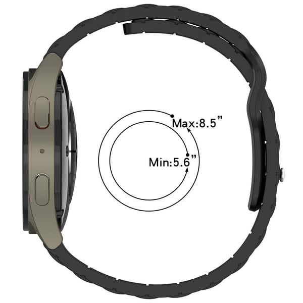 Silikonrem Samsung Galaxy Watch7 44mm 40mm / Watch6 44mm 40mm / Watch6 Classic 47mm 43mm Universal 20mm Watch Band - Stjernelys