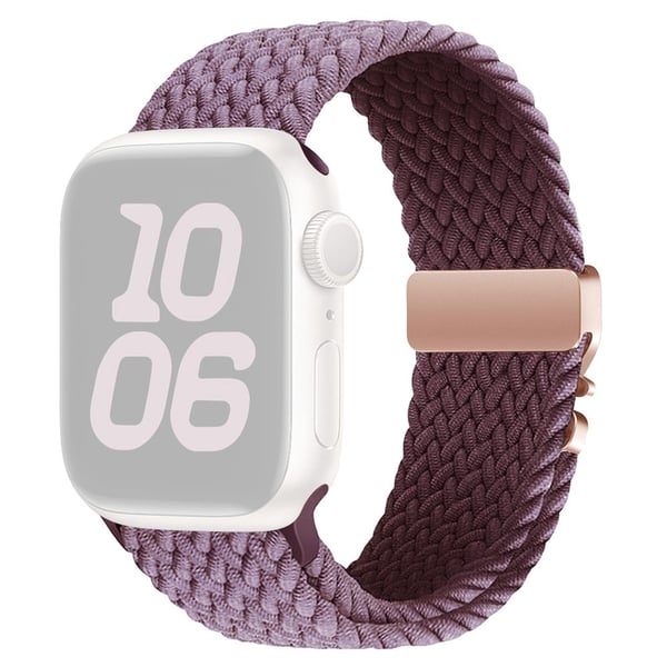 Nylonrem Apple Watch Series 10 46 mm fallskjermspennearmbånd - Røykfarget Lilla