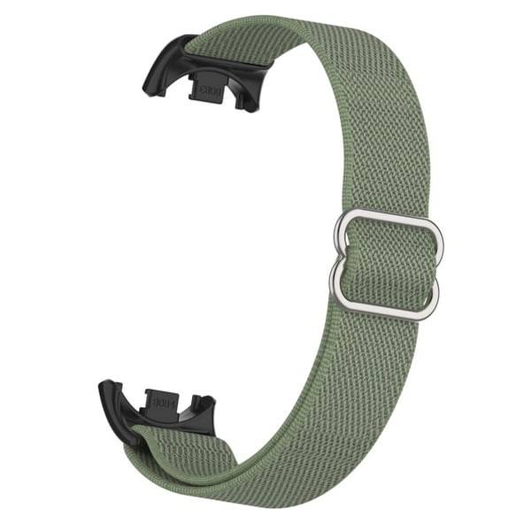 Xiaomi Smart Band 9 / Smart Band 8 Nylon håndledsrem med stik Elastisk urrem - Mørkegrøn Xiaomi Smart Band 9 / Smart Band 8 Nylon håndledsrem med stik Elastisk urrem - Mørkegrøn