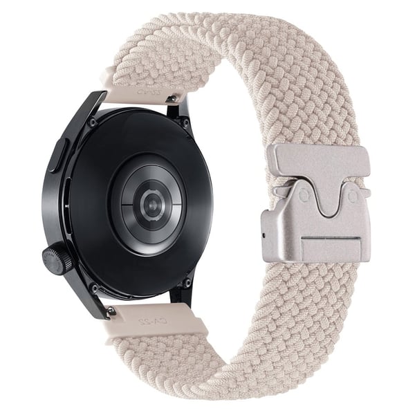 22 mm universal håndledsrem faldskærmsspænde nylon flettet smart urrem - Stjernelys