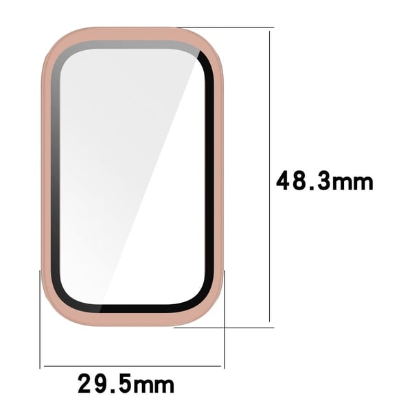 Xiaomi Smart Band 9 Active / Redmi Band 3 Klokkeveske Støtbestandig deksel med skjermfilm i herdet glass - Svart