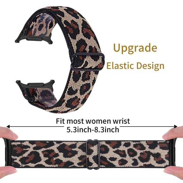 Samsung Galaxy Watch Ultra 47 mm klokkerem med svart kontakt Justerbar elastisk håndleddsrem - Stil 3