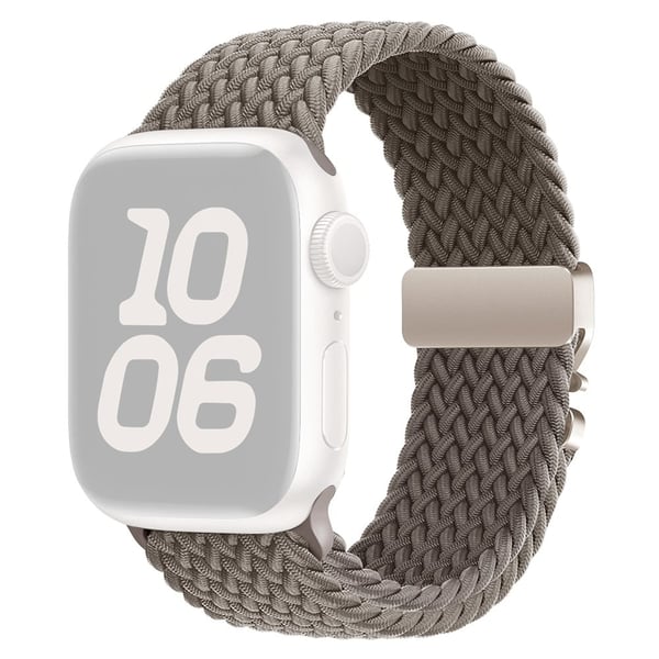 Nylonhihna Apple Watch Series 10 42mm laskuvarjosolki punottu kellonauha - Mudan Väri