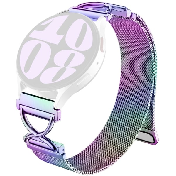 Milanese Band Verizon Gizmo Watch 3 Galvanisert magnetisk klokkerem i rustfritt stål med X-formet kontakt - Flerfarget