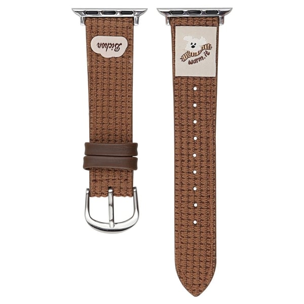 Vaffelstruktur nylonklokkearmbånd Apple Watch Series 10 42 mm - Brun
