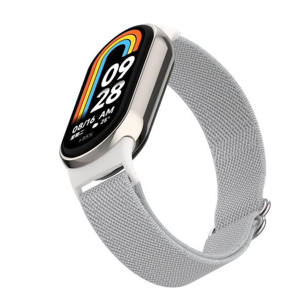 Xiaomi Smart Band 9 / Smart Band 8 Nylon håndleddsrem med kontakt Elastisk klokkerem - Sjøskjell