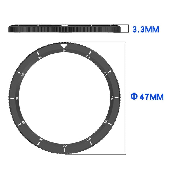 Xiaomi Watch S4 / S4 eSIM-versjon / S3 / S3 eSIM-versjon Bezel Ring 316 rustfritt stål Bezel Loop Deksel - Skjell Sølv