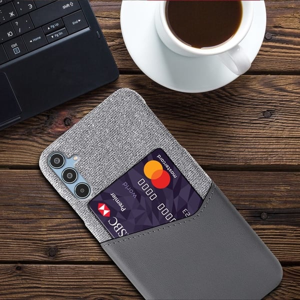 Bofink Samsung Galaxy M35 kortdeksel - Grå