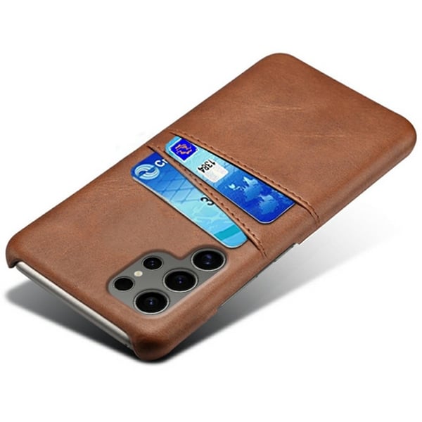 Dual Card Samsung Galaxy S25 Ultra cover - Brun