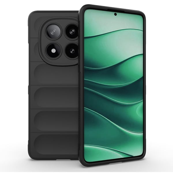 Blødt grebsformet Xiaomi Redmi Note 14 Pro 5G cover - Sort