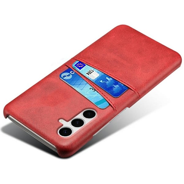 Dual Card Samsung Galaxy S25 Plus cover - Rød