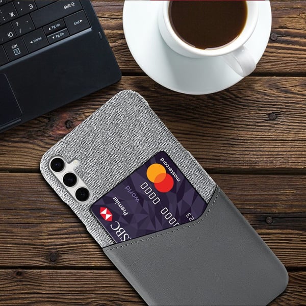 Bofink Samsung Galaxy S25 Plus cover med kortholder - Grå