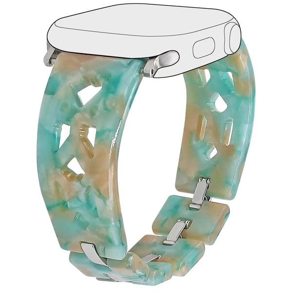 Harpiksrem Apple Watch Series 10 46 mm armbånd - Grønn