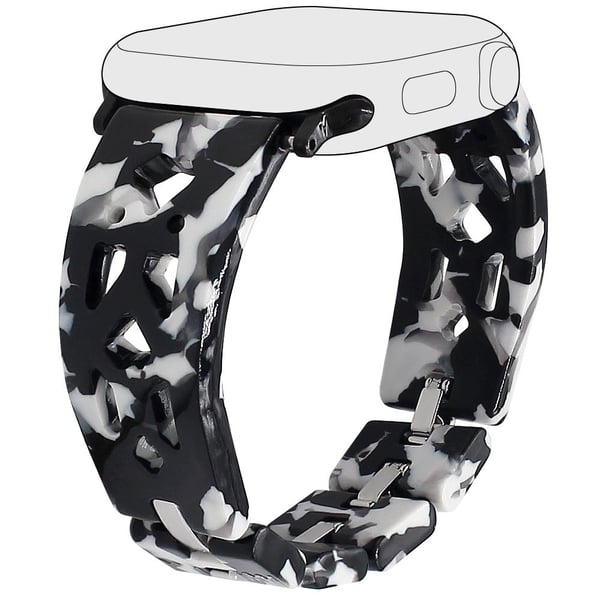 Resin Strap Apple Watch Series 10 46mm Bracelet Watch Band - Sort