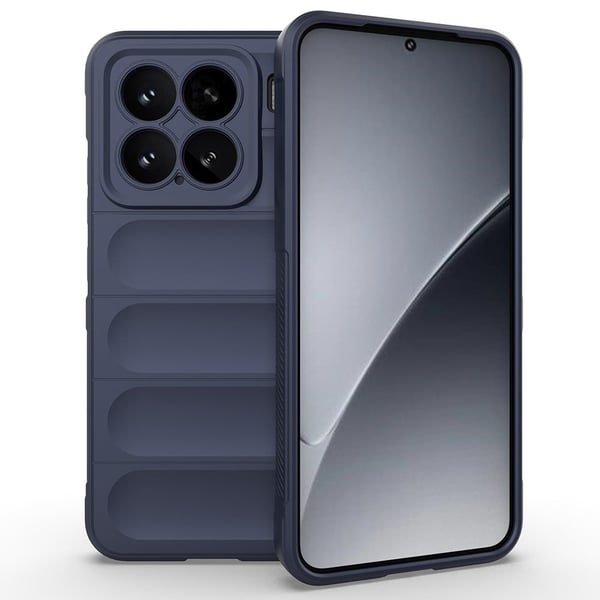 Blødt grebsformet Xiaomi 15 cover - Mørkeblå