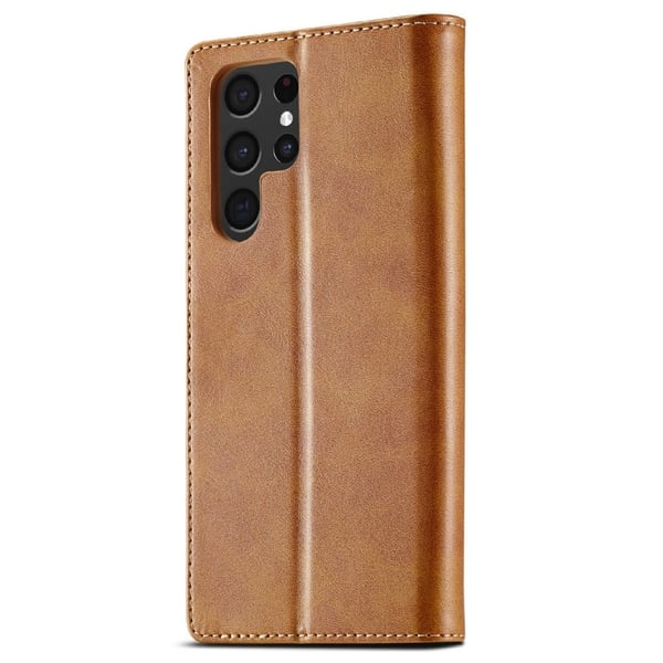 LC.IMEEKE Samsung Galaxy S25 Ultra flip case - Keltainen