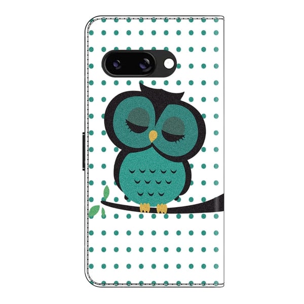 Wonderland Google Pixel 9a flip kuoret - Nukkuva Pöllö