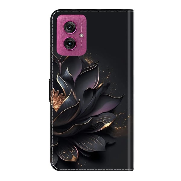 Wonderland Motorola Moto G55 flip-etui - Lilla Lotus