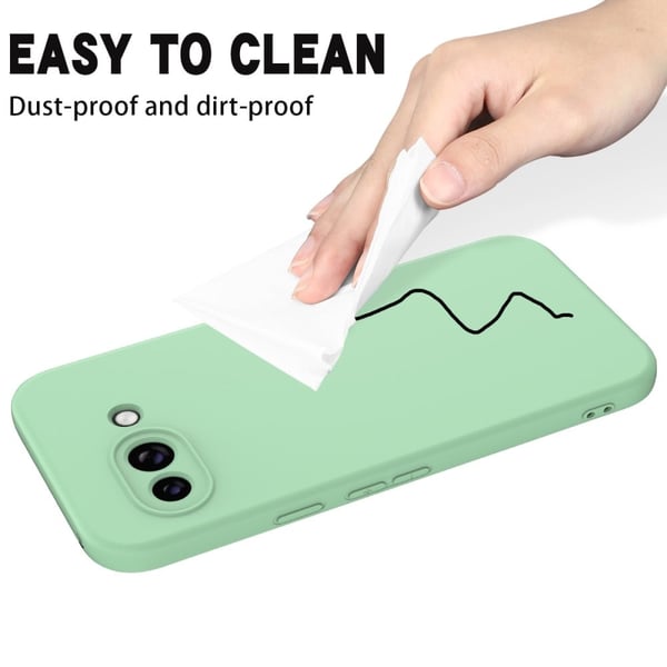 Matte Liquid Google Pixel 9a silikone cover - Grøn