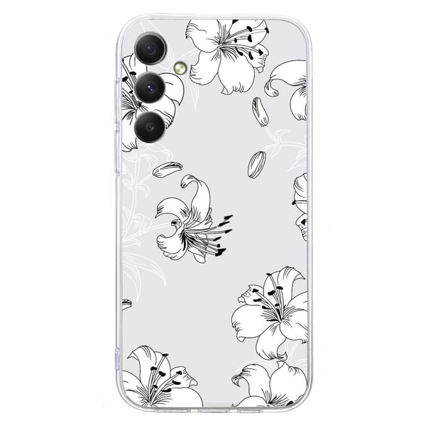 Vibe Samsung Galaxy A36 deksel - Line Hvit Blomst