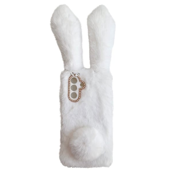 Fluffy Rabbit Samsung Galaxy A56 Cover - Hvid