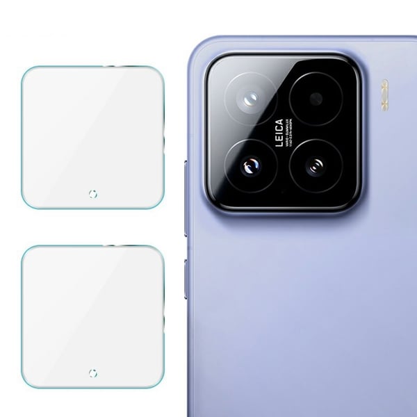 IMAK 2 stk. ultraklare Xiaomi 15 kameralinsebeskytter af glas
