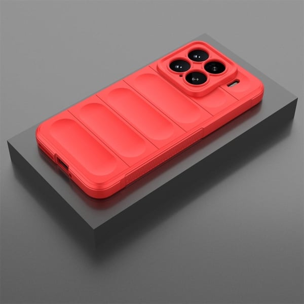 Blødt grebsformet Xiaomi 15 cover - Rød