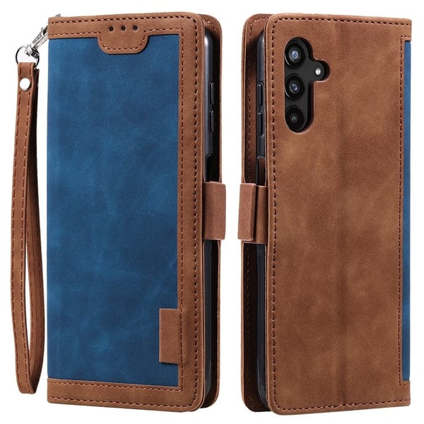 Surburbian Samsung Galaxy A56 flip-etui i lær - Blå