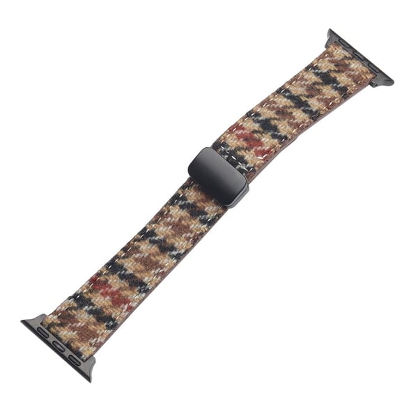 Vinterklut + ekte ku skinnrem Apple Watch Series 10 46mm - Style B