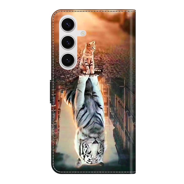 Wonderland Samsung Galaxy S24 FE flip etui - Kat Og Tiger