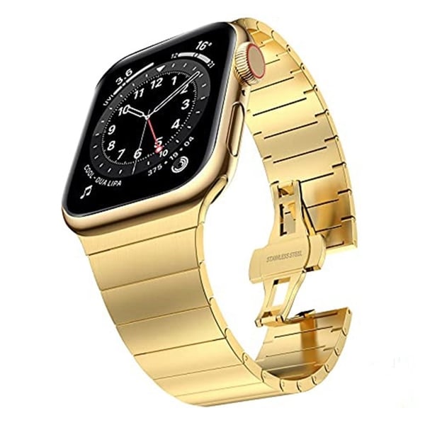 Apple Watch Series 8 (41 mm) enkel klokkerem i rustfritt stål med verktøy for fjerning - Gull