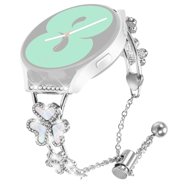 Metallbånd Garmin Vivomove Sport / Venu 2 Plus Heart Clover Decor Watch Strap - Sølv