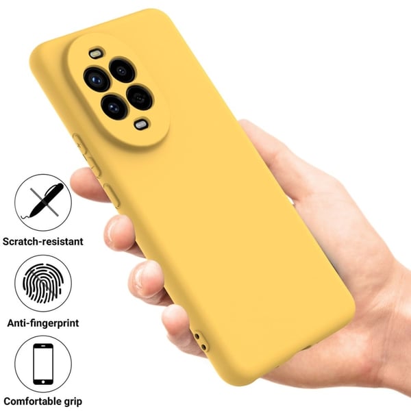 Matt flytende silikondeksel for Huawei nova 13 Pro - Gul