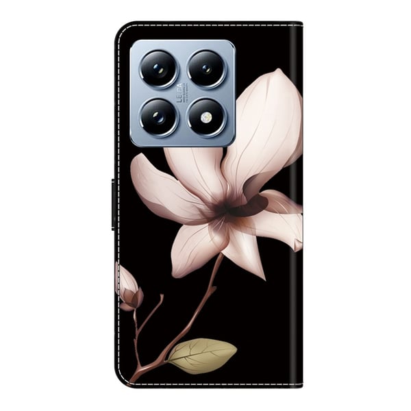 Wonderland Xiaomi 14T Pro flip-etui - Rosa Blomst