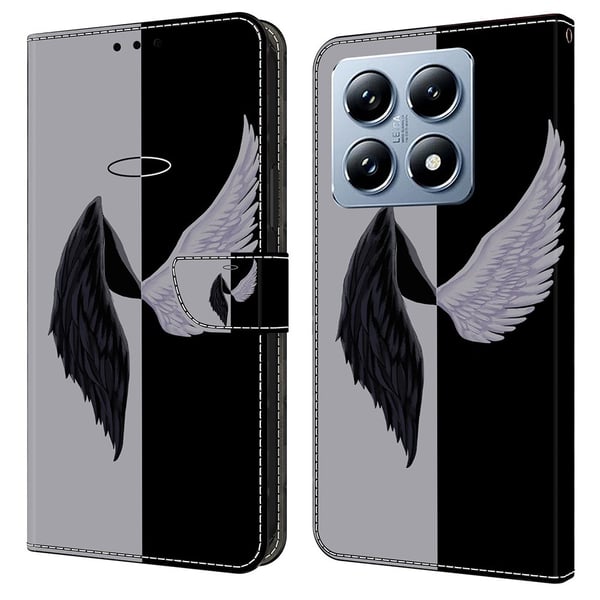 Wonderland Xiaomi 14T Pro flip-etui - Svart / Svart