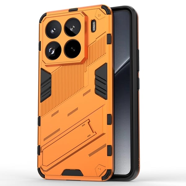 Støtsikkert hybriddeksel med et moderne preg for Xiaomi 15 Pro - Oransje