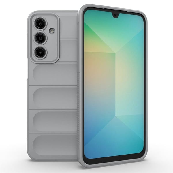 Blødt grebsformet Samsung Galaxy A56 cover - Lysegrå