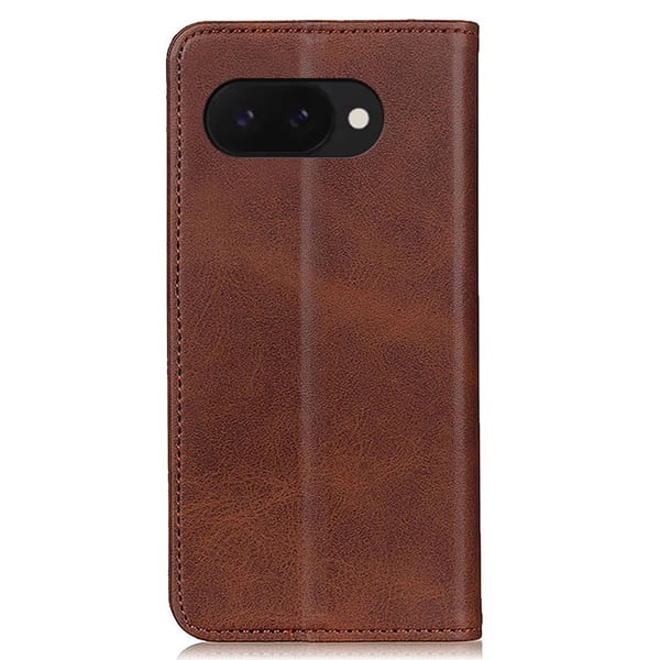 Google Pixel 9a nahkainen lompakokkotelo - Kahvi