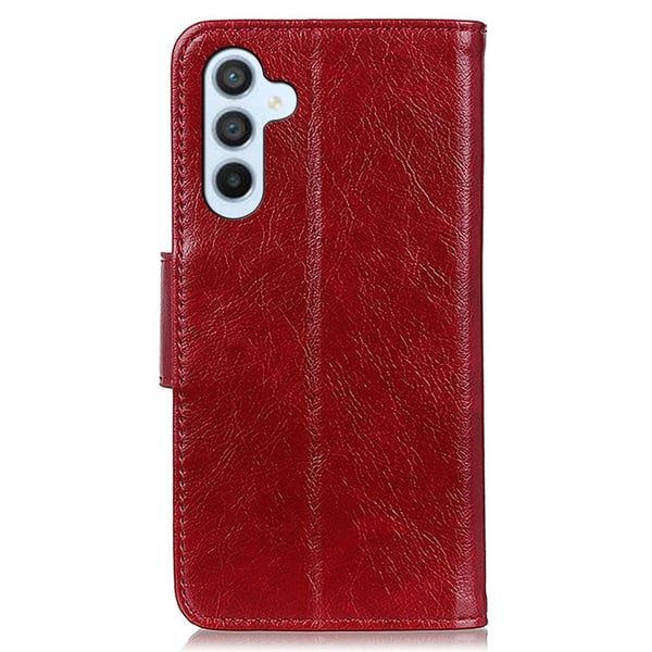 Neptune Samsung Galaxy A56 flip-etui i lær - Rød