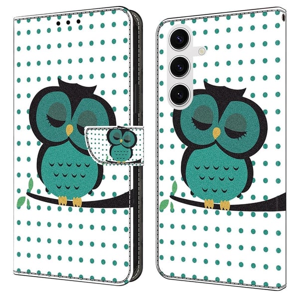 Wonderland Samsung Galaxy S25 Plus flip-etui - Sovende Ugle