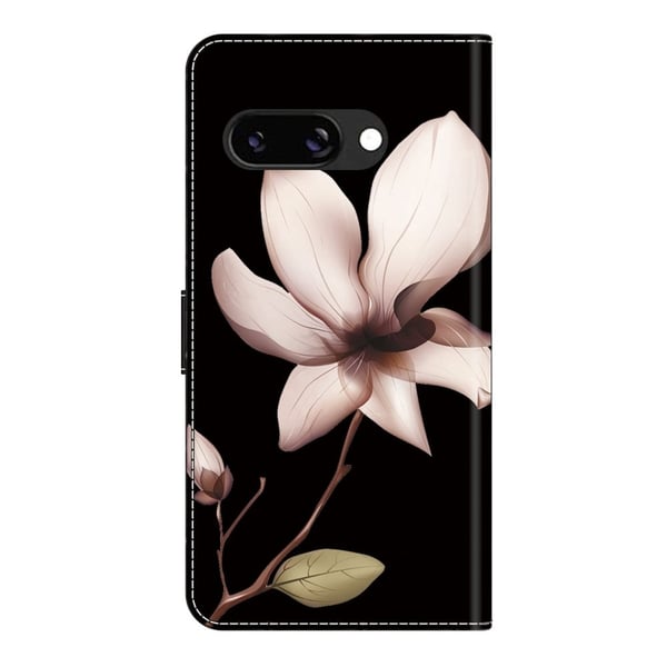 Wonderland Google Pixel 9a flip etui - Pink Blomst