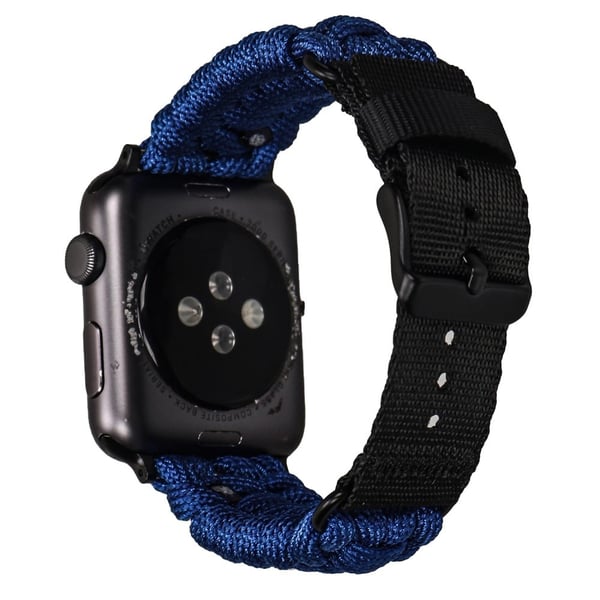 Nylonklokkerem Apple Watch Series 10 46mm Single Loop-armbånd - Himmelblå