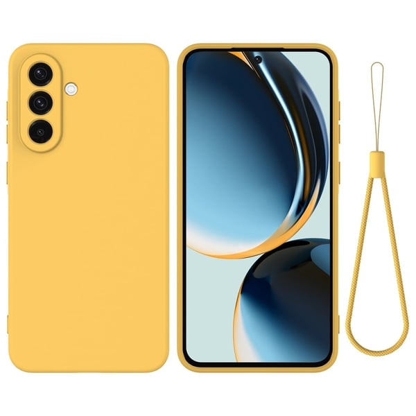 Matte Liquid Samsung Galaxy A56 silikone cover - Gul