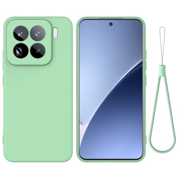 Matt flytende silikondeksel for Xiaomi 15 Pro - Grønn