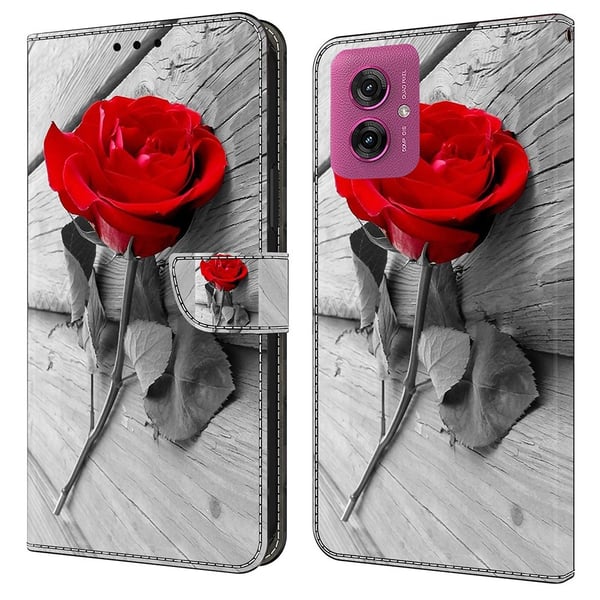 Wonderland Motorola Moto G55 flip-etui - Rose
