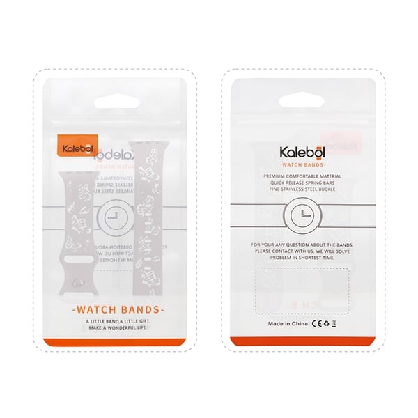 KALEBOL tofarget silikonrem Apple Watch Series 10 42 mm sommerfuglspenneklokkearmbånd - Rosa + Lyselilla