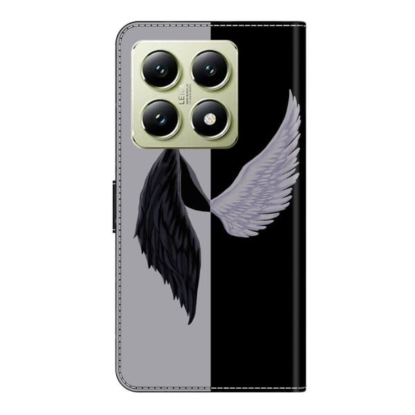 Wonderland Xiaomi 14T flip-etui - Svart / Svart