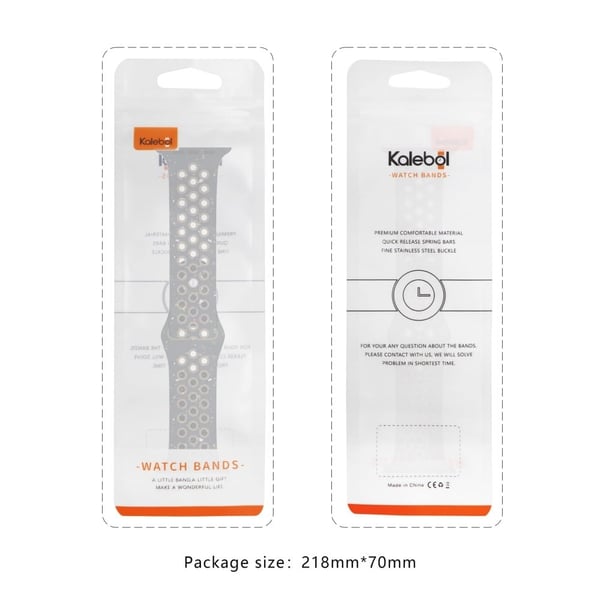 KALEBOL Color Dots Silikonrem Apple Watch Series 10 46mm Butterfly Buckle Band - Svart