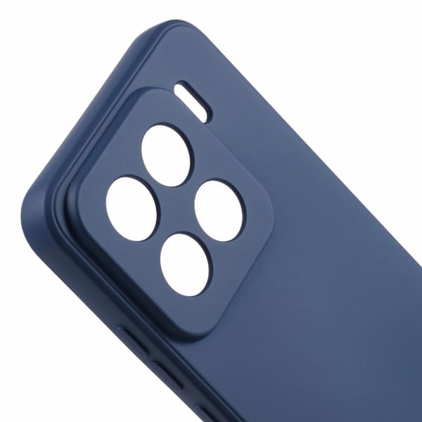 Mikrofiberfôret deksel i mykt gummi for Xiaomi 15 Pro - Safir